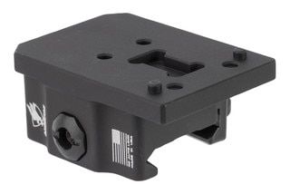 Black anodized Holosun AEMS Lower 1/3 Co-Witness Quick Detach Mount